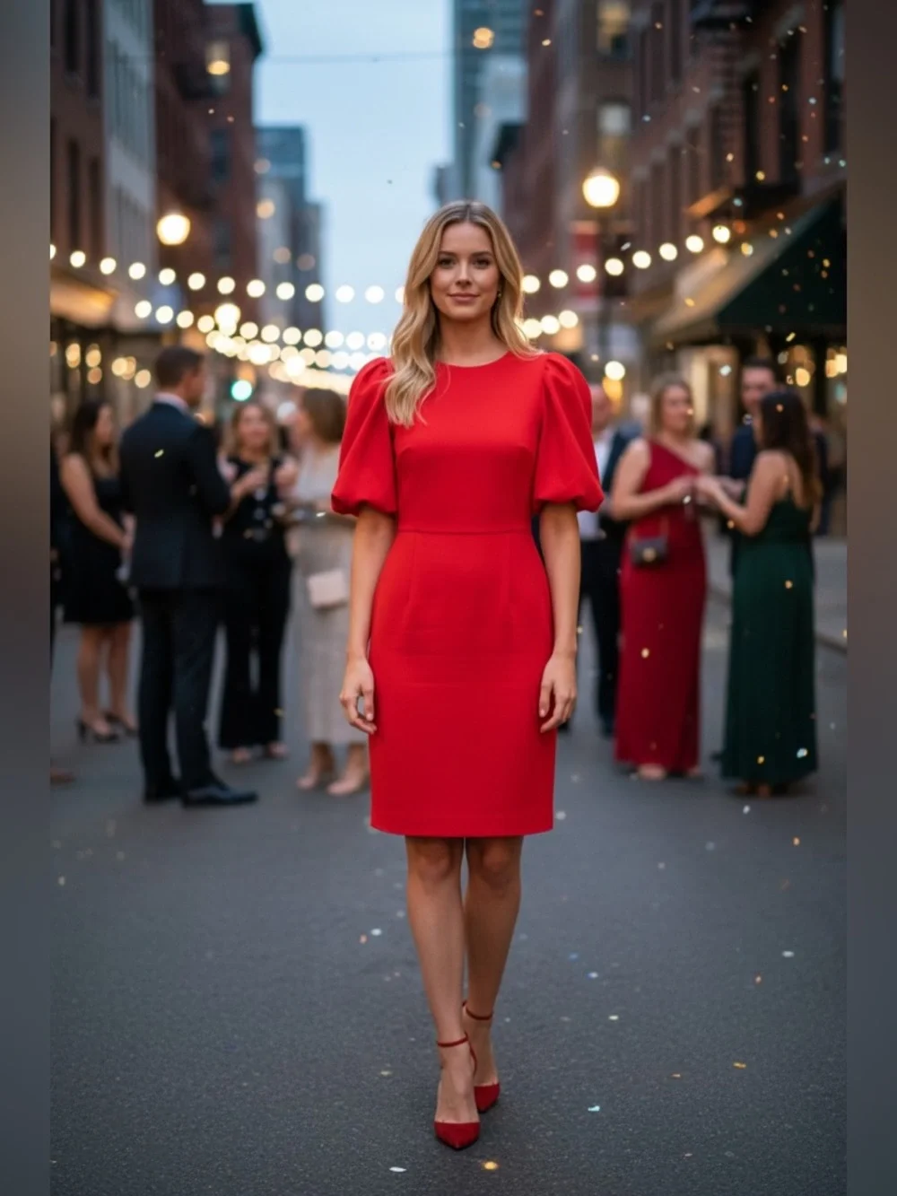Eliza J Vibrant Red Mini Dress—NWT - Picture 1 of 7